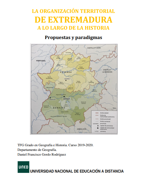 Organización territorial de Extremadura